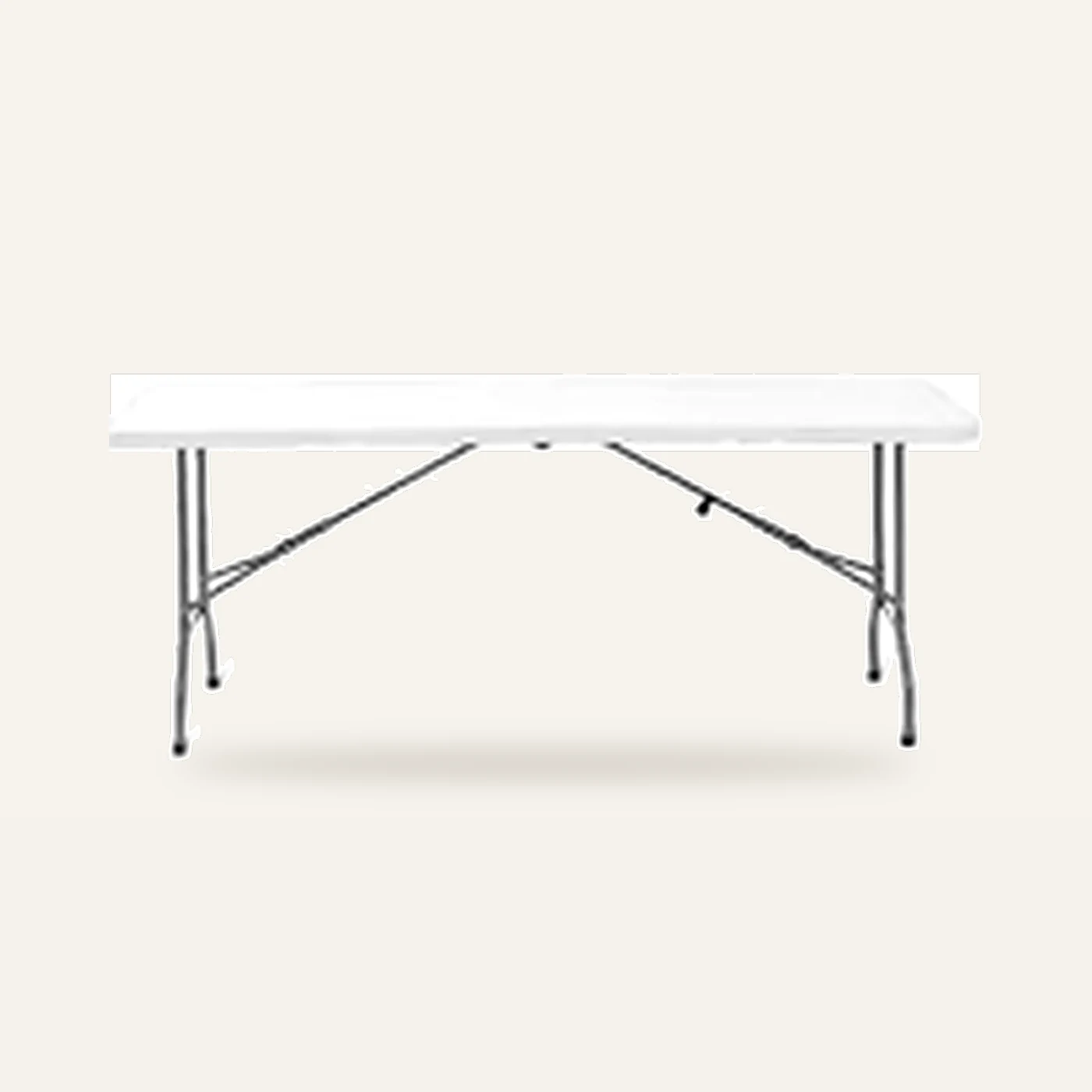6 Ft Fold-in-Half Plastic Table