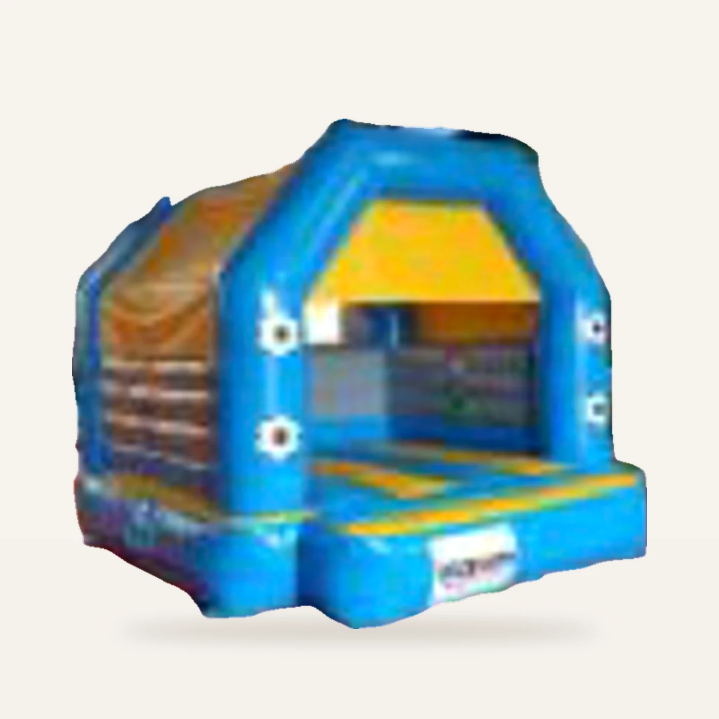 Blue Soccer Bounce House 10x10 ft