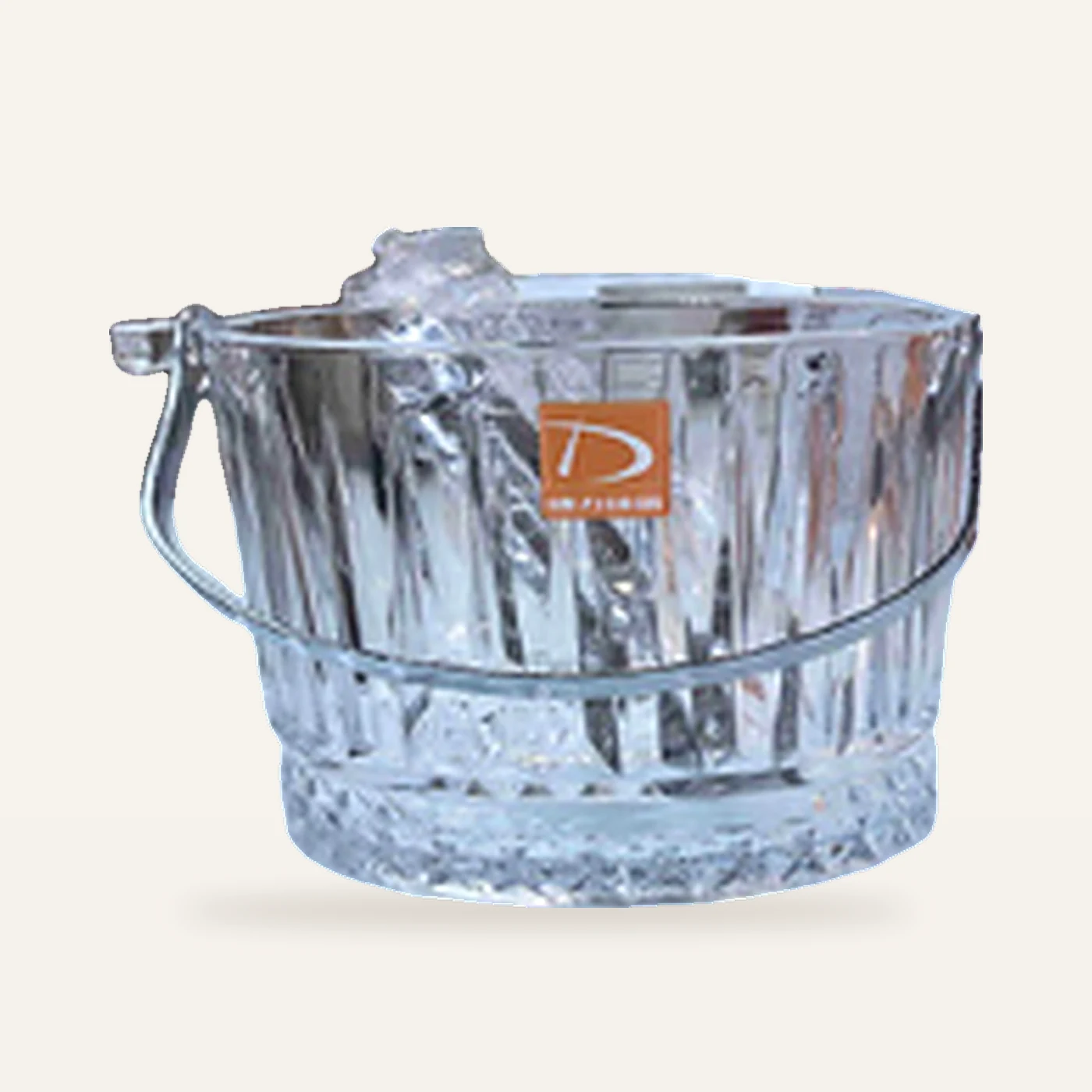 Crystal Glass Ice Bucket