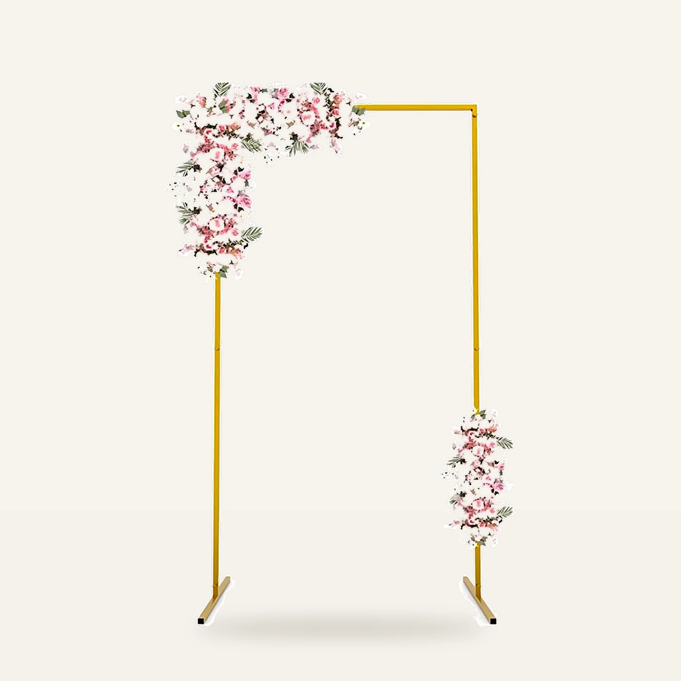 Gold Asymmetric Frame 39x79" Backdrop Stand