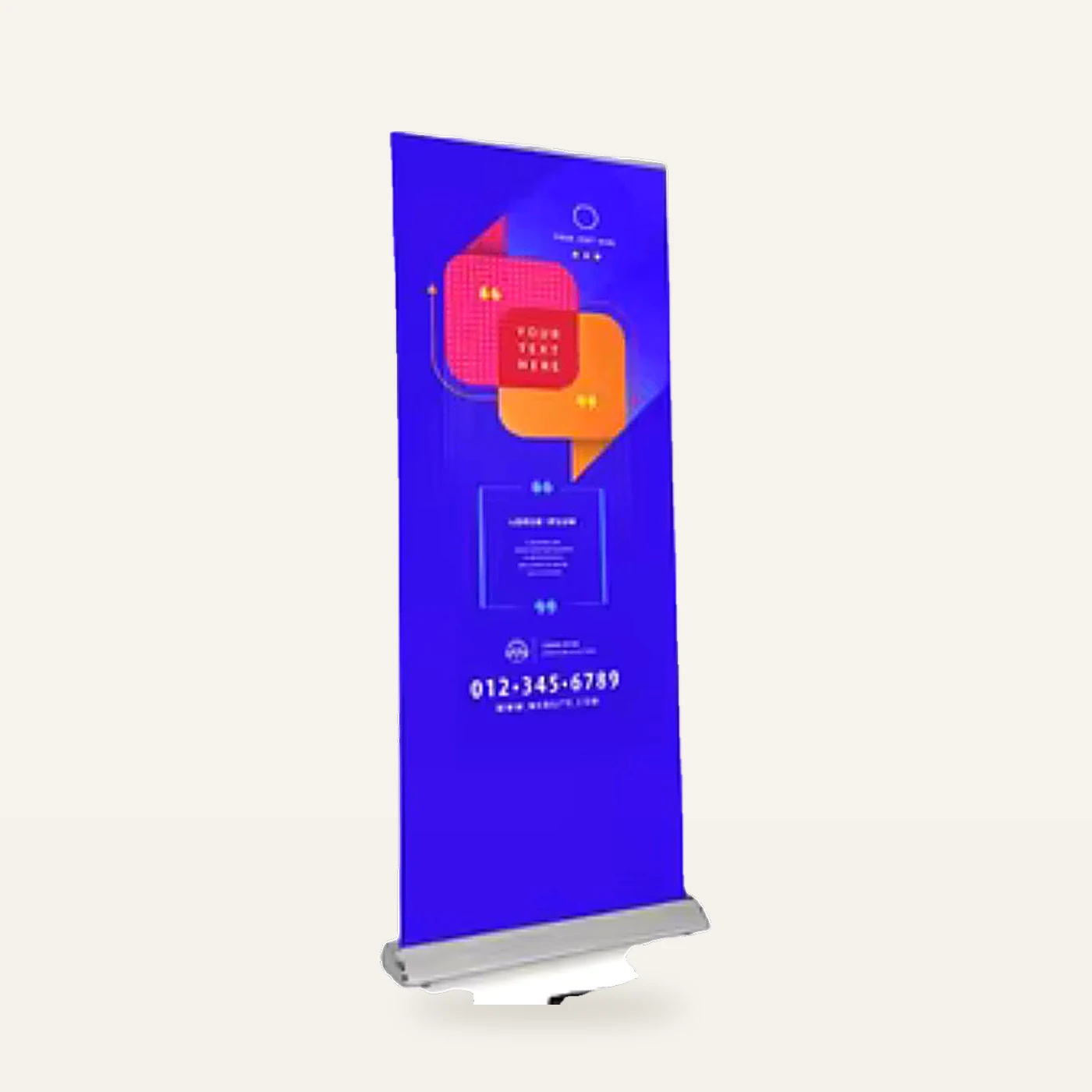 Retractable Roll-Up Banner Stand (Custom Print)